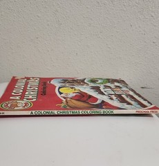 A Colonial Christmas Coloring Book Smoke Free Home 7-10 used pages 83-85 good