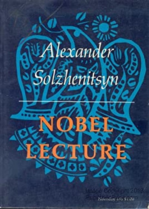 Nobel Lecture Hardcover Aleksandr Solzhenitsyn