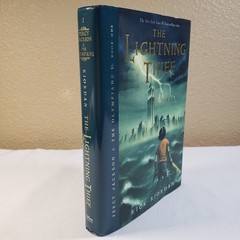 The Lightning Thief Percy Jackson Hardcover OOP Rick Riordan Unclipped Jacket