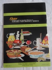 OSTERIZER Blender Spin Cookery Cookbook-31 Pages Oster Corp-Milwaukee WI 1971