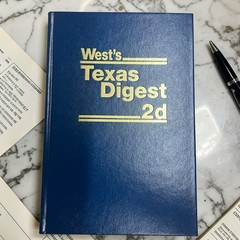 Wests Texas Digest 2d VOLUME 38,38A,38B,38C,38D Including 2025 Supplementals