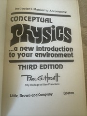 Instructor’s Manual To Accompany Conceptual Physics Paul G. Hewitt 3rd Ed