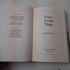 Every Living Thing James Herriot StMartinsPress Green HC DJ 1st Edition 1992 USA