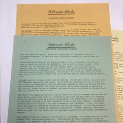 Silhouette Books How to Write a Romance Workshop Documents Vintage Pulp Romance