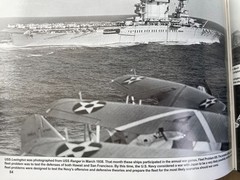 WWII USN Navy USS LEXINGTON CV-2 Aircraft Carrier Pacific Squadron at Sea Signal