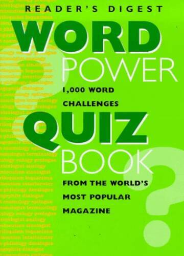 Word Power Quiz Book – Paperback By Reader’s Digest – GOOD