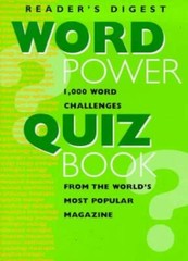 Word Power Quiz Book – Paperback By Reader’s Digest – GOOD