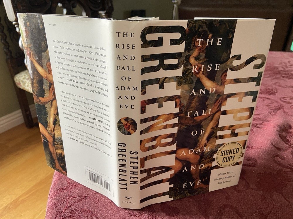 Stephen Greenblatt SIGNED Rise and Fall of Adam and Eve 1st print LN HC FREE SH