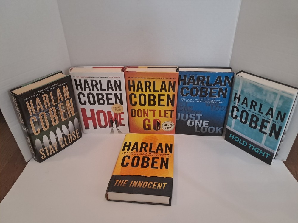 Lot of 6 Signed Harlan Coben Hardcover Books