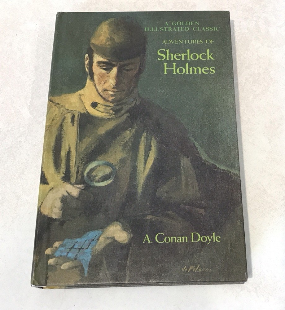 1965 Adventures Of Sherlock Holmes A Golden Illustrated Classic A Conan Doyle