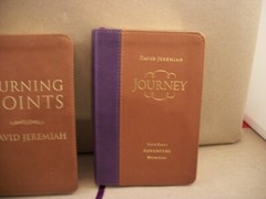 3 David Jeremiah Leather Turning Point Books: Quest, Journey & Turning Points