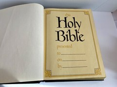 Holy Bible King James Version Red Letter Nelson Regency Family Black 1978