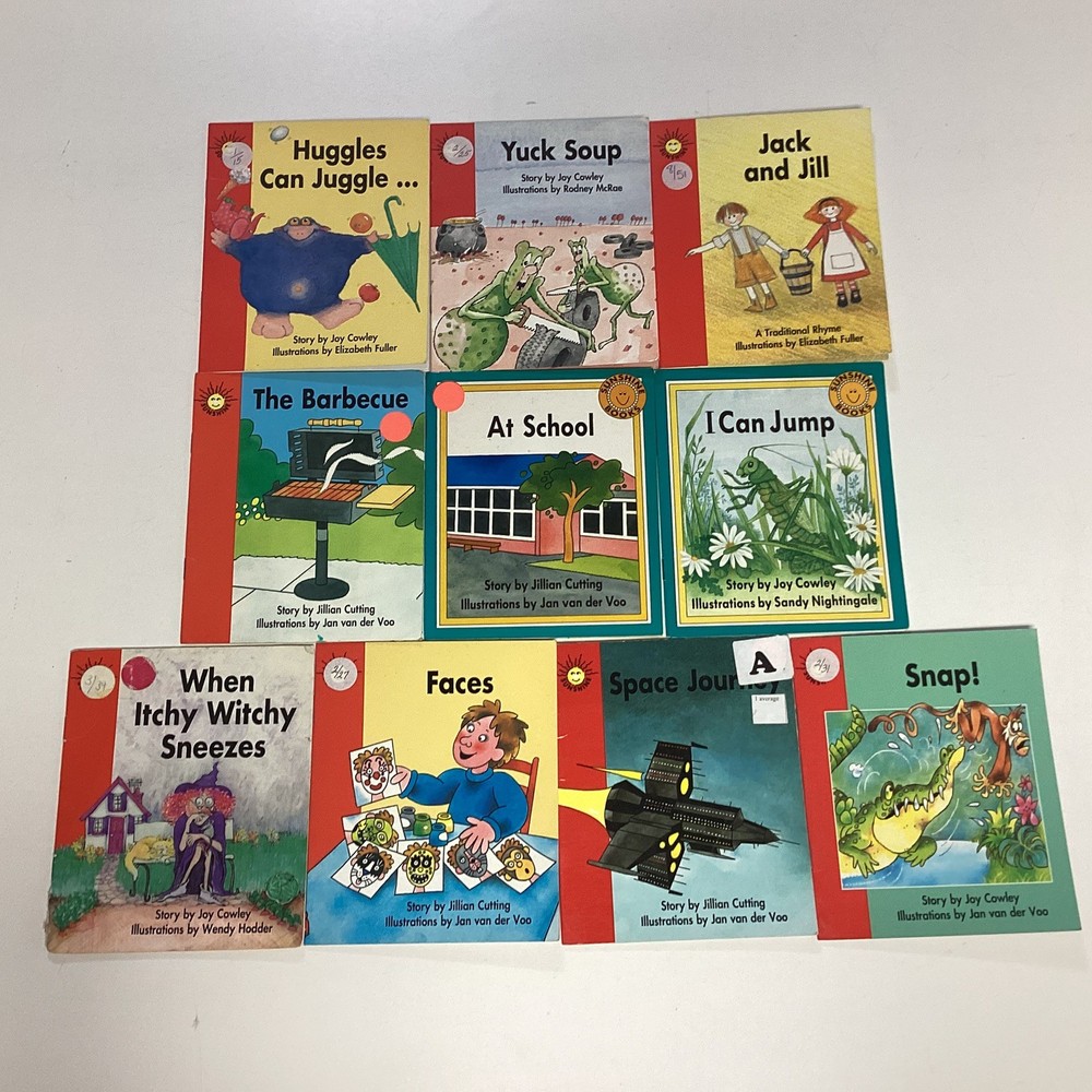Sunshine Kindergarten Reader 10 Book Lot Level A-C Rigby Wright