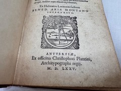 Itinerarium Beniamini Tudelensis 1575 Christopher Plantin Judaica Travel Antwerp