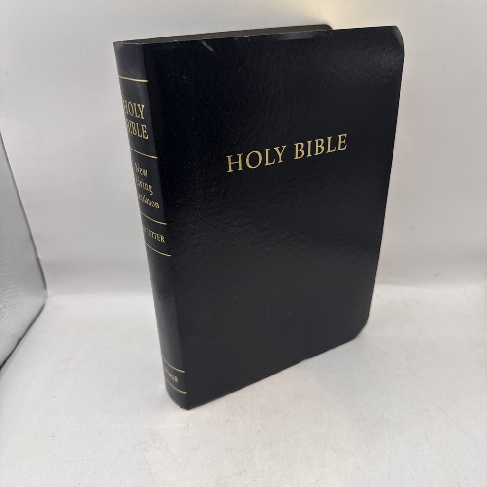 Holy Bible New Living Translation Red Letter Tyndale 1997 Black Faux Leather