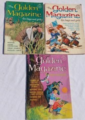 The Golden Magazine For Boys And Girls Lot of 3 1965 1966 1967 Light Wear