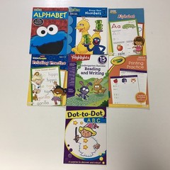 Alphabet Numbers Printing Practice Preschool Kindergarten 7 Activity Book Lot