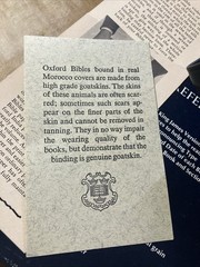 Oxford KJV New Scofield Bible 1967 Genuine Natural Morocco Leather 09179x w Box
