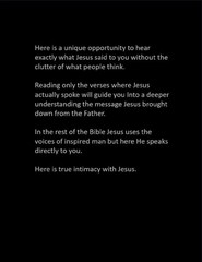 Just the Red Letters – The Words of Jesus unabridged and without commentary