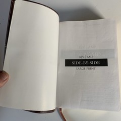 KJV, AMPLIFIED, Side-by-Side BIBLE, LARGE PRINT, IMITATION Zondervan
