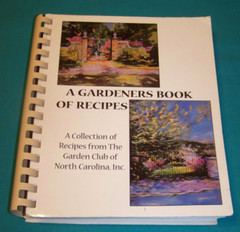 Garden Club of NC Cookbook Illustrated SIGNED by SALLY SUTTON artist 432 pages