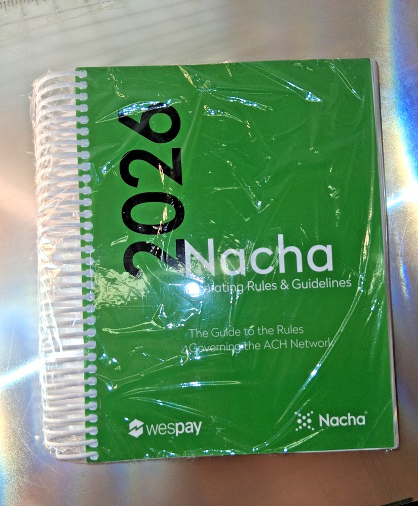 2026 Nacha Operating Rules & Guidelines Paperback – January 1, 2026,Spiral Bound