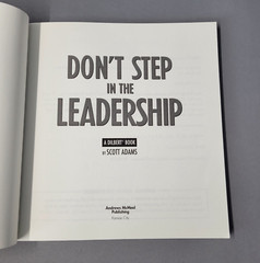 Delbert Book Comics Don’t Step In The Leader-Ship 1999 Scott Adams Paperback