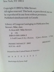 A Clean Kill (1st Ed, Signed) by Mike Stewart