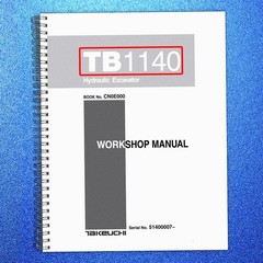 TAKEUCHI TB1140 Hydraulic Excavator Service Manual SN 51400007 Up, FOLDOUTS