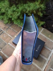 NIV Single Column Ref Wide Margin Personal Bible -$229.99 Retail Blue Goatskin