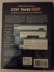 CCH Federal Taxation: Comprehensive Topics (2011) Hardcover Great CPA Study Tool