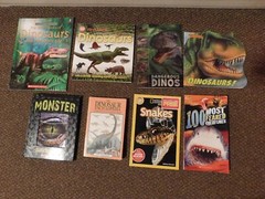 Kids Books Lot of 8 DINOSAURS SNAKES MONSTERS SPIDERS Fiction & NF Scholastic