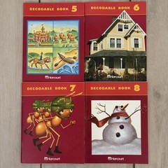 Harcourt Decodable Books Set 5 6 7 8 Early Reader Phonics Softcover Lot Learning