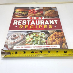 Secret Restaurant Recipes Cookbook 192 pages 85 Recipes Flexibound Brand New