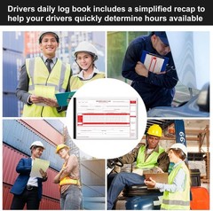 10 Pack 2026 2027 New Log Book for Truck Drivers 8.5″ x 5.5″ Daily Log Book with