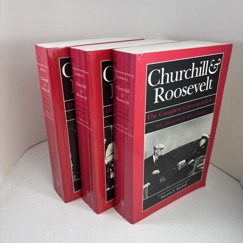 3 Volume Set Churchill & Roosevelt: The Complete Correspondence 1984 Paperback