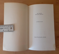 The Death Dealer’s Manual Bradley J. Steiner Paperback Book Paladin Press 1982