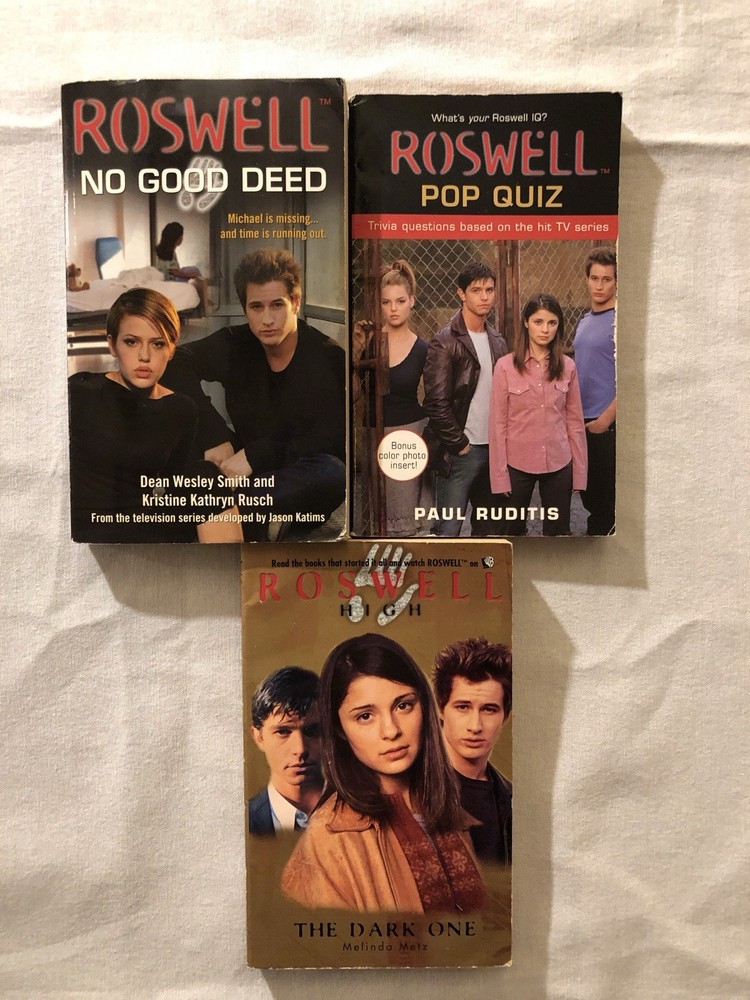 Roswell Book Lot (No Good Deed/Pop Quiz/The Dark One)