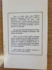 7 Vintage BLACKJACK BOOKS by K. Uston, Thorp, Wong, Griffin ,Newman, Einstein,