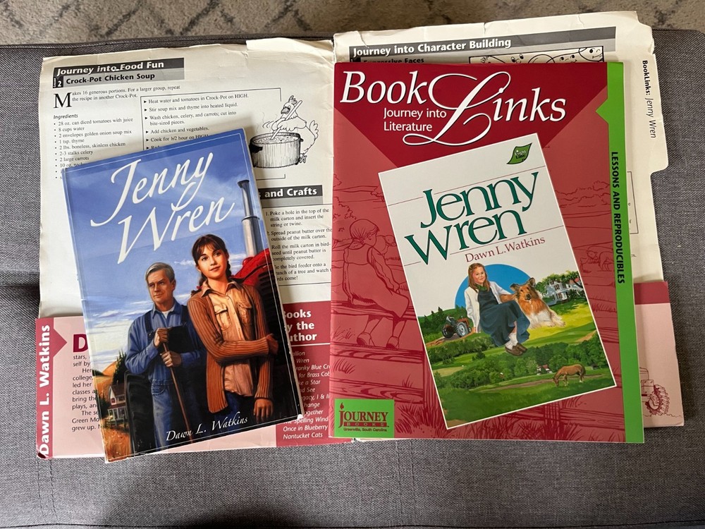 Jenny Wren by Dawn L. Watkins (book and study guide) very good condition