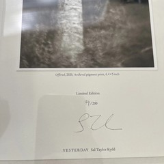 Sal Taylor Kydd Special/Limited Edition 79/200 Rare 1st ed „Yesterday” **Signed*