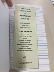 Kaufman Field Guide to Advanced Birding SC 2011 Houghton Mifflin Very Good