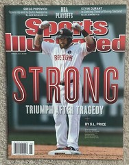 SPORTS ILLUSTRATED MAGAZINE 2013 BOSTON REDSOX “STRONG ” JONNY GOMES- NO LABEL