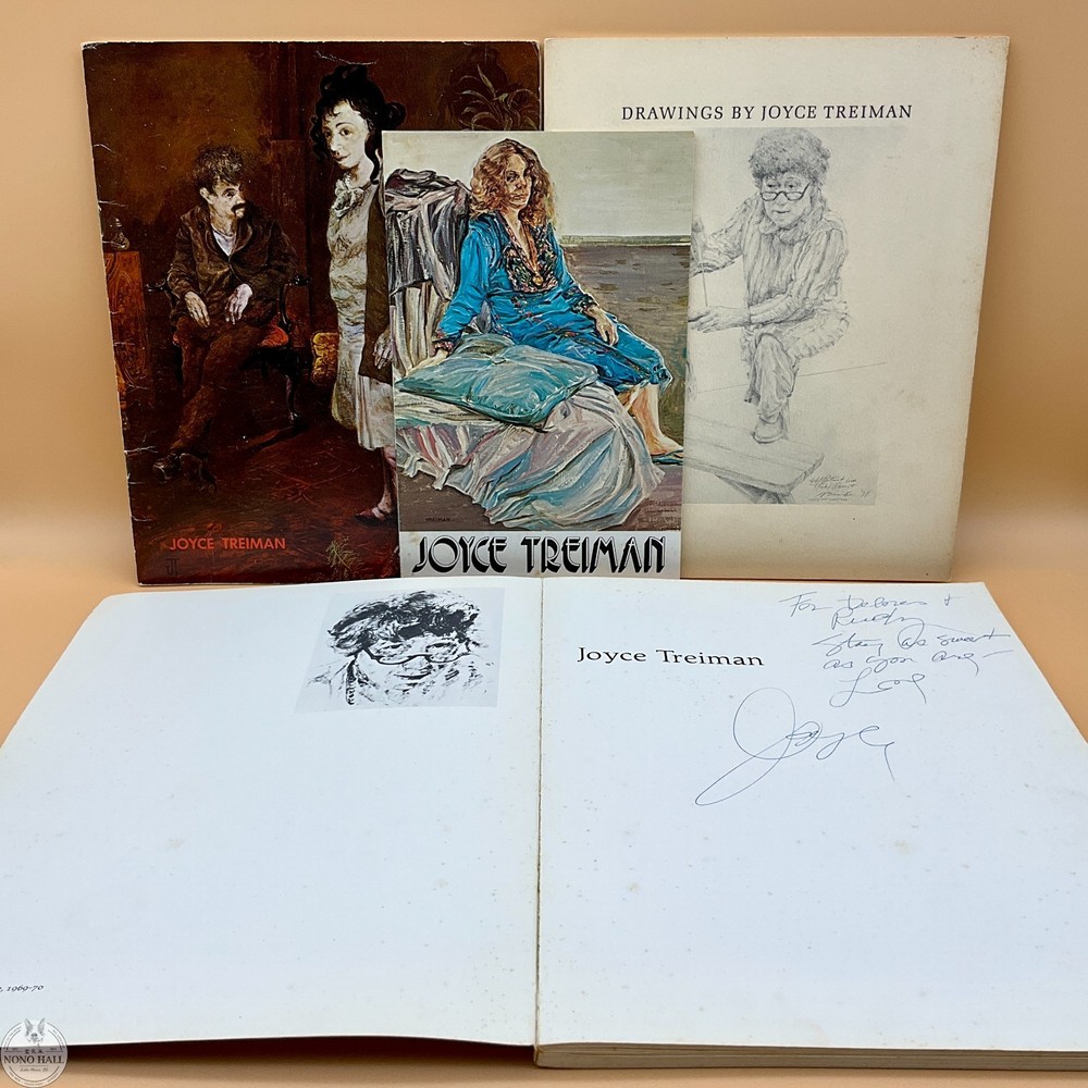 Vintage Joyce Wahl Treiman Hand Signed Art Book with Exhibition Catalogues