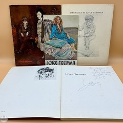 Vintage Joyce Wahl Treiman Hand Signed Art Book with Exhibition Catalogues