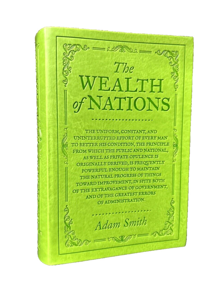❤THE WEALTH OF NATIONS by Adam Smith Faux Leather Flexi Bound Book NEW