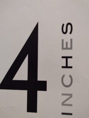 Four Inches. Scriptum Editions (2005, Hardcover) Very good condition