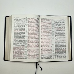 Kenneth Copeland Bible 1991 Genuine Leather Navy Blue Reference Concordance KJV