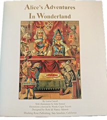 Alice In Wonderland by Lewis Carroll, Rare Blushing Rose 2002 Hardcover Edition