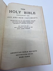 Vintage 1959 The Holy Bible KJV American Bible Society Black Cloth HC Maps 50s